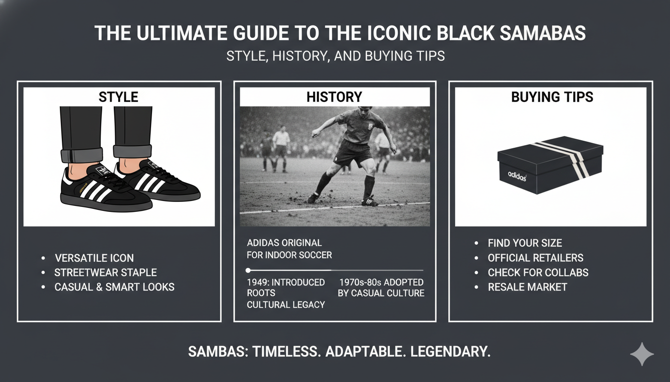 The Ultimate Guide to the Iconic Black Sambas: Style, History, and Buying Tips